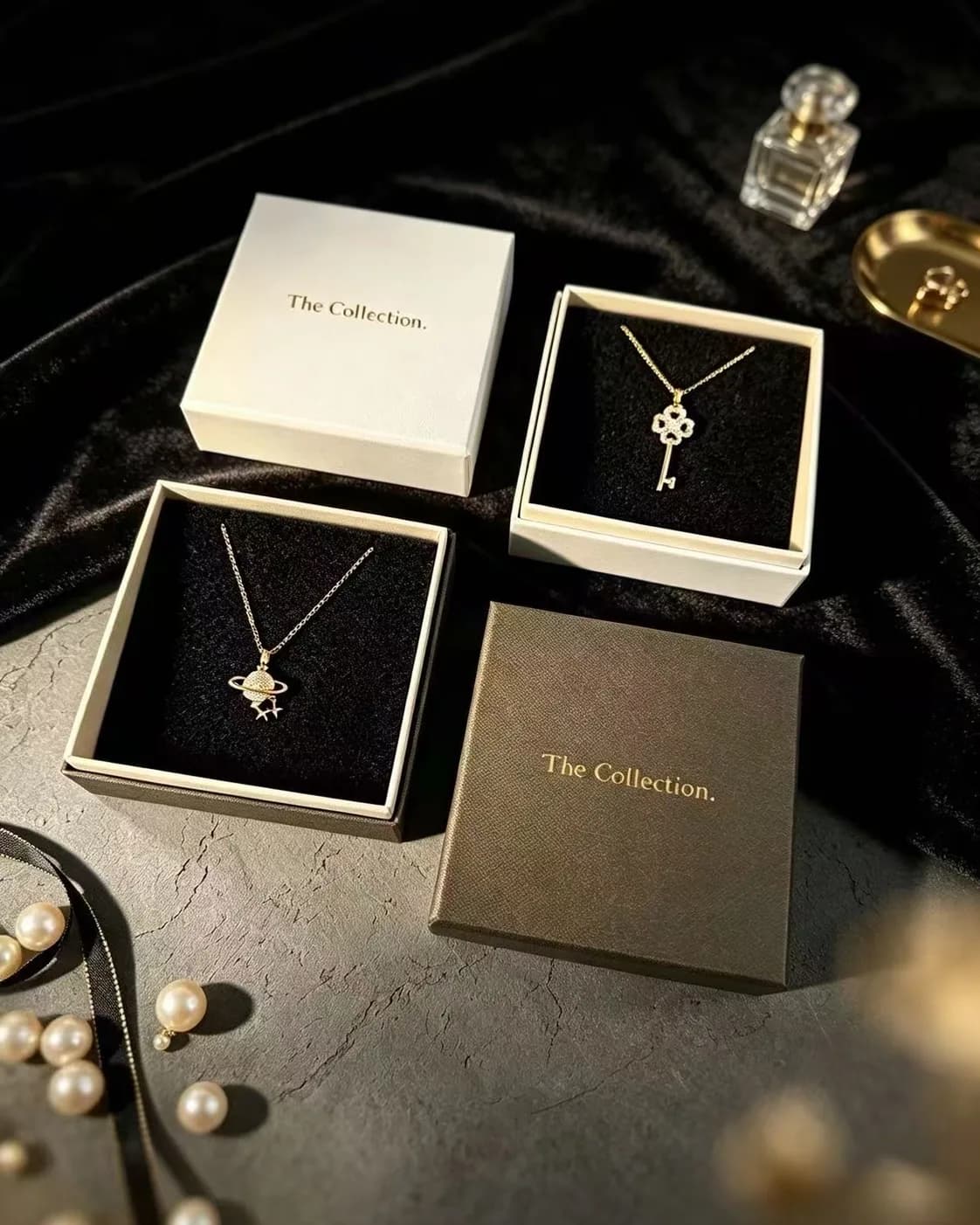 The Collection · 精品珠宝礼盒 — 天地盖盒