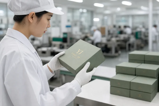 Quality-control inspection with spectrophotometer color check